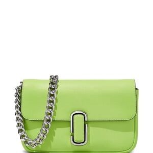 Marc Jacobs Green Crossbody Bag with Silver Chain- with dustbag